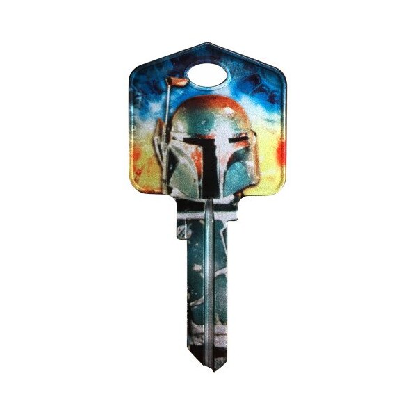 Hillman HILLMAN Star Wars Boba Fett House/Padlock Universal Key Blank KW1/10 Single, PK5 94862 - main